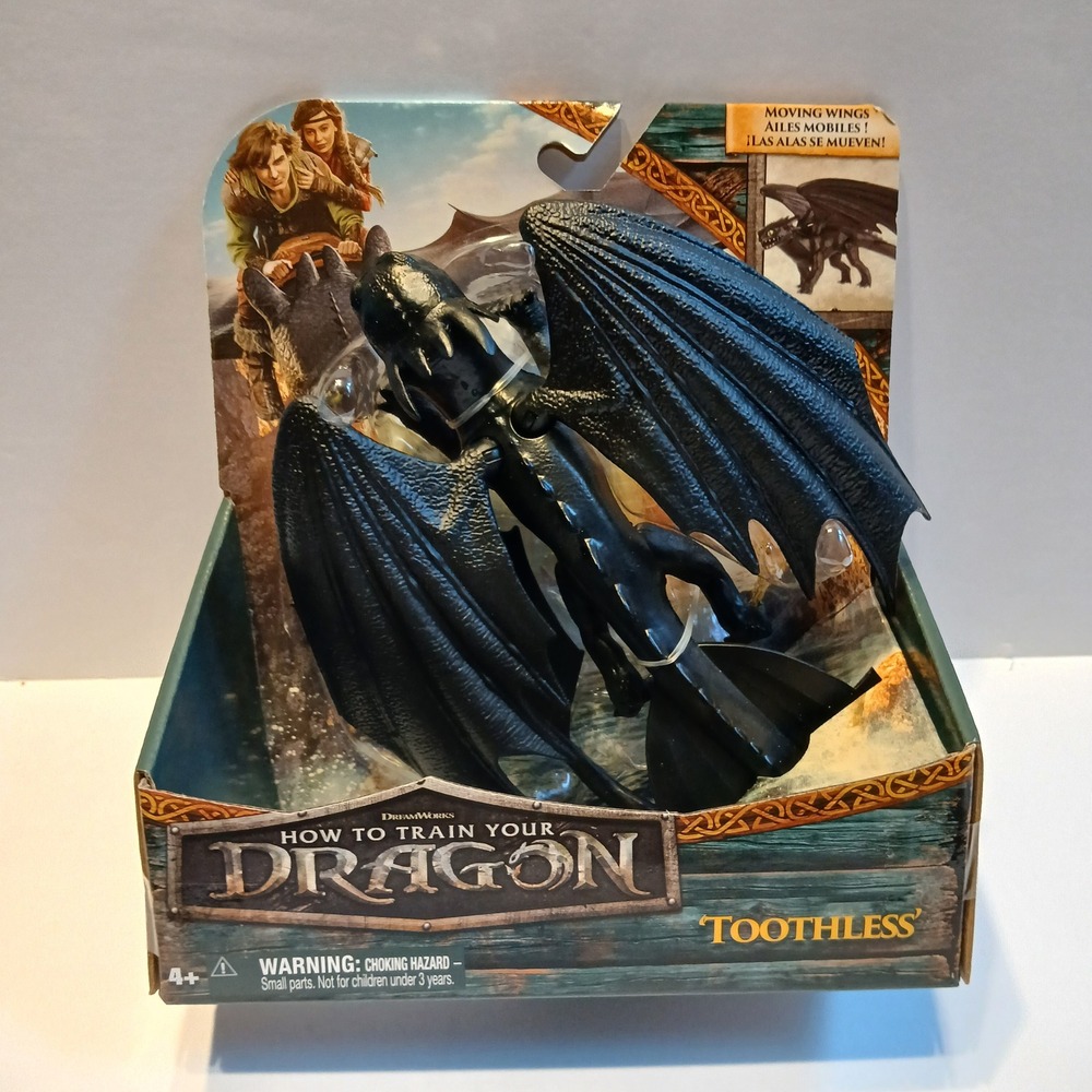 How to Train Your Dragon Toothless Action Figure Night Fury Moving Wings Toy